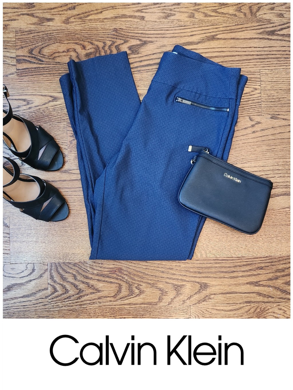 Ck Patterned Pull-On Crop
